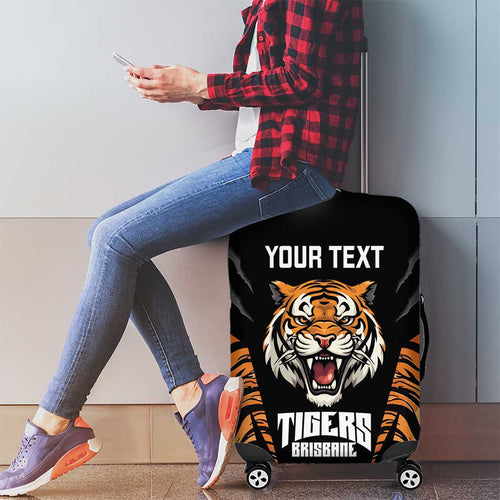 Brisbane Rugby Custom Luggage Cover Go Tigers Skin Pattern - Aussie Hoodie