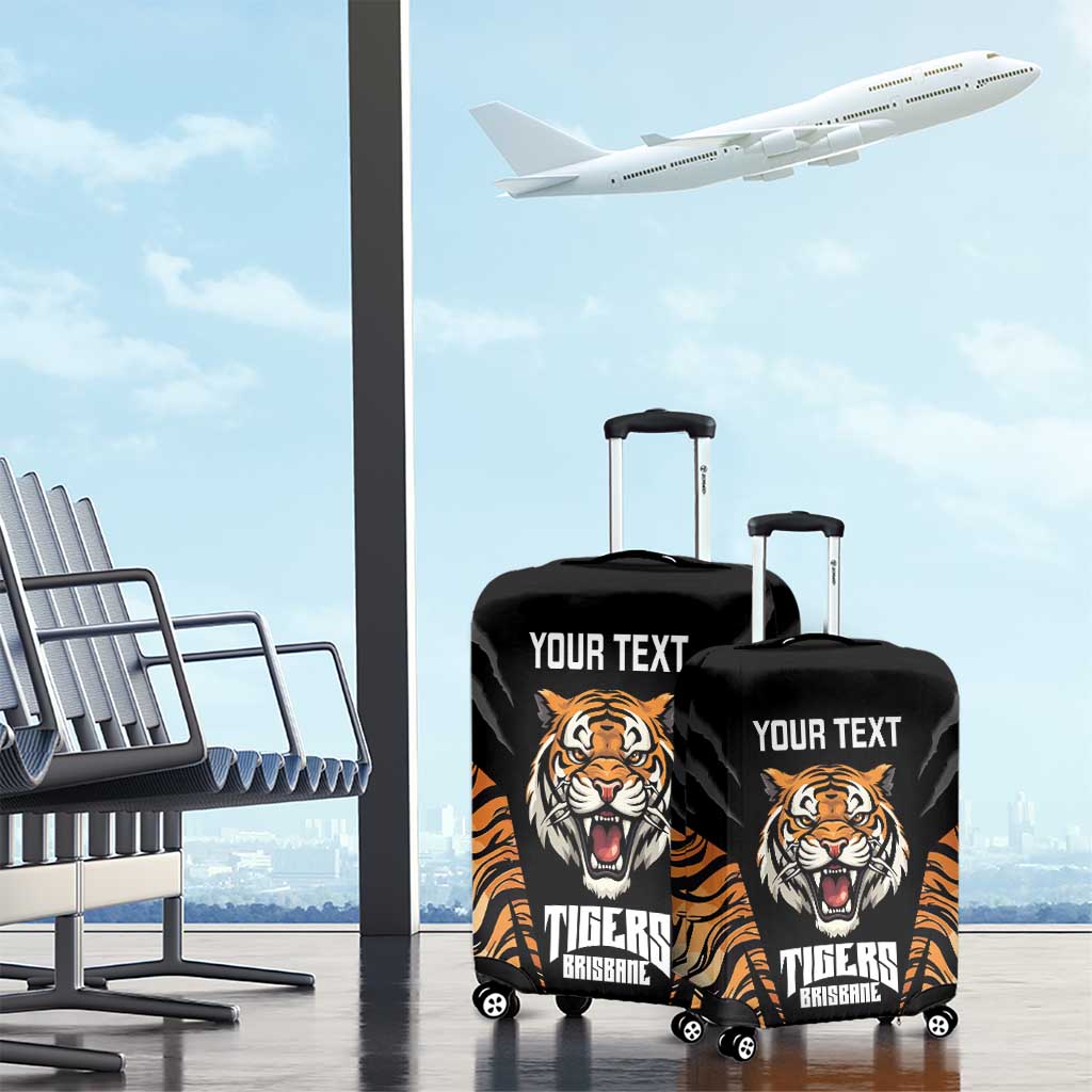 Brisbane Rugby Custom Luggage Cover Go Tigers Skin Pattern - Aussie Hoodie
