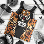 Brisbane Rugby Custom Men Tank Top Go Tigers Skin Pattern - Aussie Hoodie