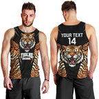 Brisbane Rugby Custom Men Tank Top Go Tigers Skin Pattern - Aussie Hoodie