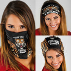 Brisbane Rugby Custom Neck Gaiter Go Tigers Skin Pattern - Aussie Hoodie