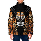 Brisbane Rugby Custom Padded Jacket Go Tigers Skin Pattern - Aussie Hoodie