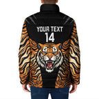 Brisbane Rugby Custom Padded Jacket Go Tigers Skin Pattern - Aussie Hoodie
