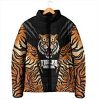 Brisbane Rugby Custom Padded Jacket Go Tigers Skin Pattern - Aussie Hoodie
