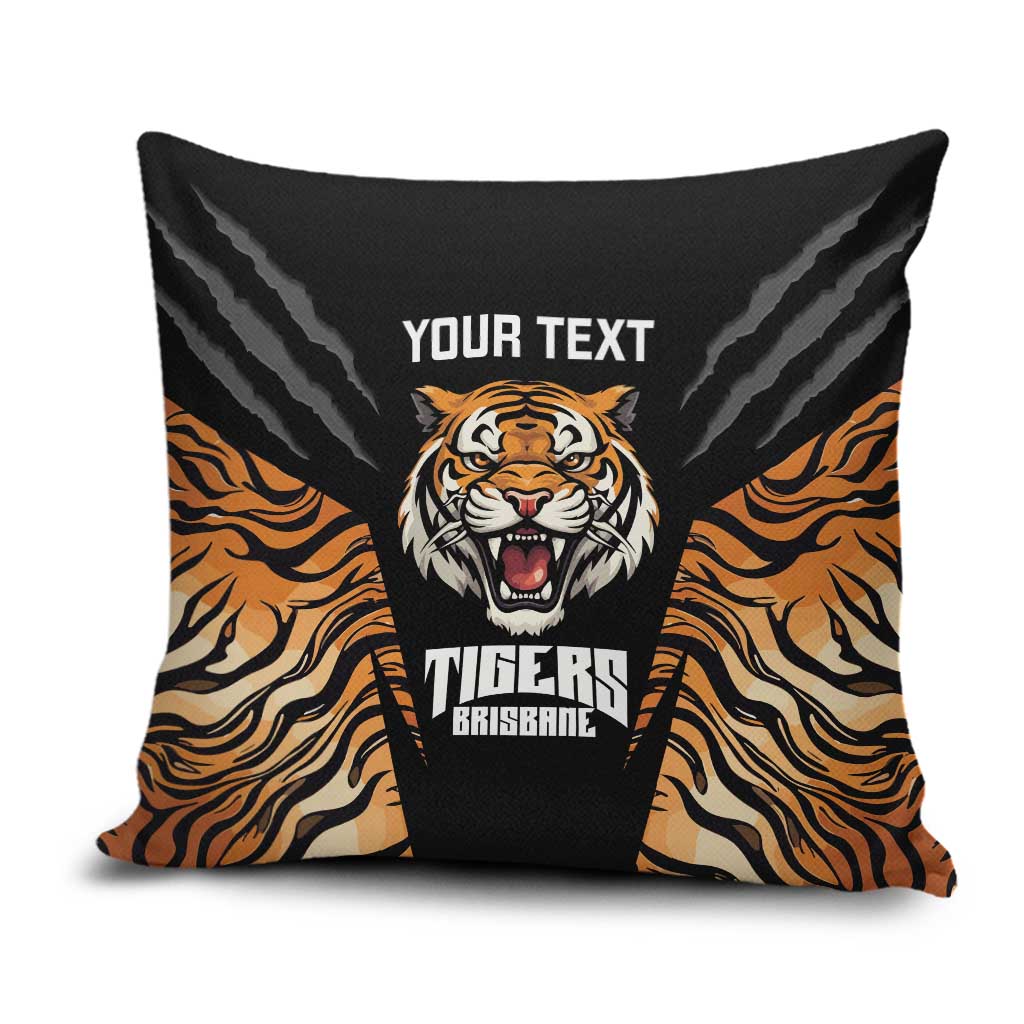 Brisbane Rugby Custom Pillow Cover Go Tigers Skin Pattern - Aussie Hoodie