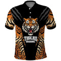 Brisbane Rugby Custom Polo Shirt Go Tigers Skin Pattern - Aussie Hoodie
