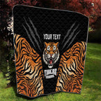 Brisbane Rugby Custom Quilt Go Tigers Skin Pattern - Aussie Hoodie