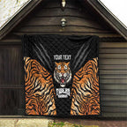 Brisbane Rugby Custom Quilt Go Tigers Skin Pattern - Aussie Hoodie