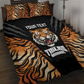 Brisbane Rugby Custom Quilt Bed Set Go Tigers Skin Pattern - Aussie Hoodie
