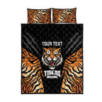 Brisbane Rugby Custom Quilt Bed Set Go Tigers Skin Pattern - Aussie Hoodie