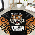 Brisbane Rugby Custom Round Carpet Go Tigers Skin Pattern - Aussie Hoodie