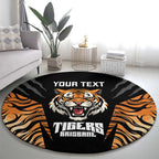 Brisbane Rugby Custom Round Carpet Go Tigers Skin Pattern - Aussie Hoodie