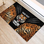 Brisbane Rugby Custom Rubber Doormat Go Tigers Skin Pattern - Aussie Hoodie
