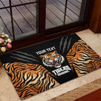 Brisbane Rugby Custom Rubber Doormat Go Tigers Skin Pattern - Aussie Hoodie