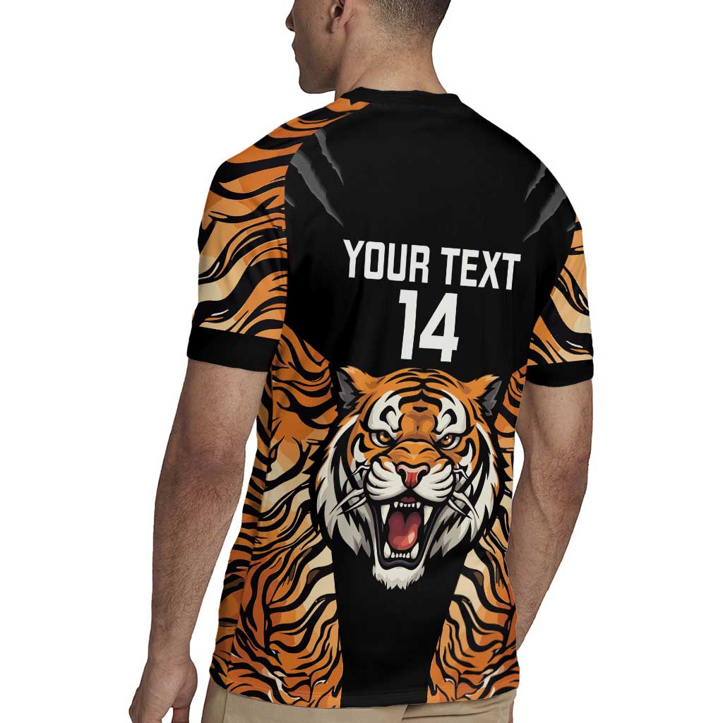 Brisbane Rugby Custom Rugby Jersey Go Tigers Skin Pattern - Aussie Hoodie