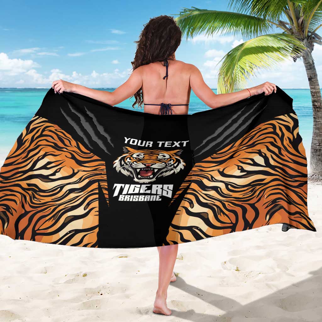 Brisbane Rugby Custom Sarong Go Tigers Skin Pattern - Aussie Hoodie