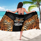 Brisbane Rugby Custom Sarong Go Tigers Skin Pattern - Aussie Hoodie