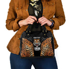 Brisbane Rugby Custom Shoulder Handbag Go Tigers Skin Pattern - Aussie Hoodie