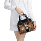 Brisbane Rugby Custom Shoulder Handbag Go Tigers Skin Pattern - Aussie Hoodie