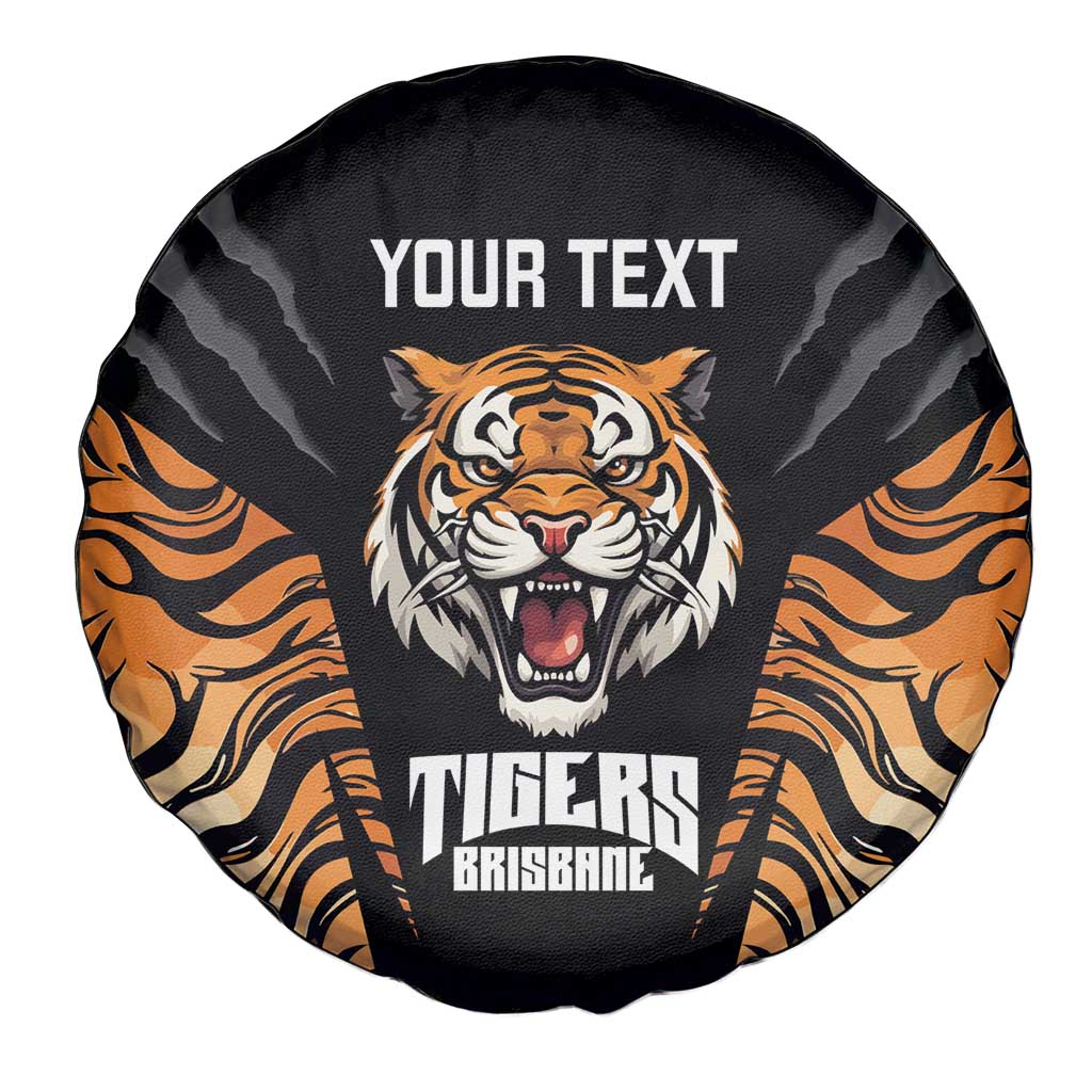 Brisbane Rugby Custom Spare Tire Cover Go Tigers Skin Pattern - Aussie Hoodie