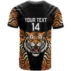 Brisbane Rugby Custom T Shirt Go Tigers Skin Pattern - Aussie Hoodie
