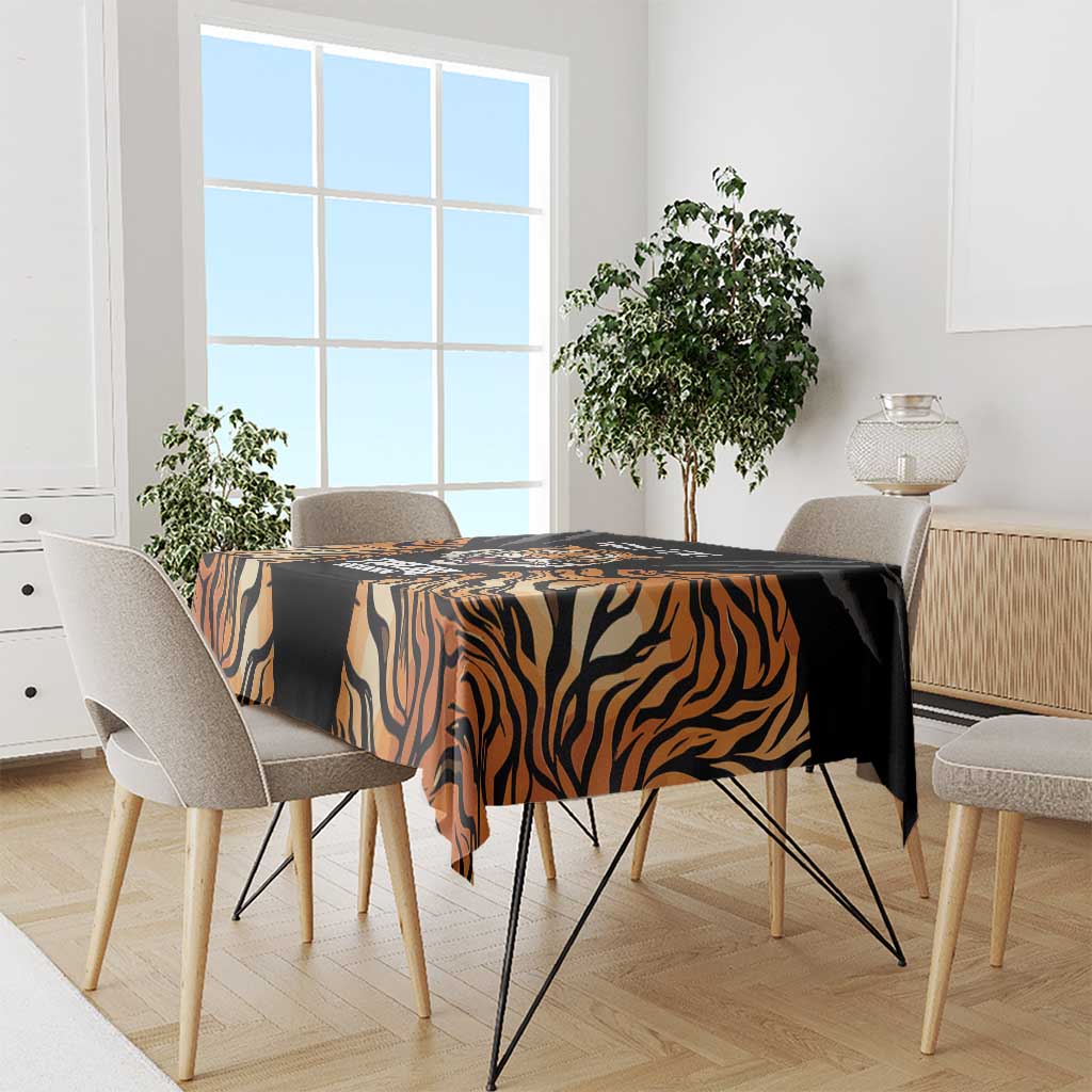 Brisbane Rugby Custom Tablecloth Go Tigers Skin Pattern - Aussie Hoodie