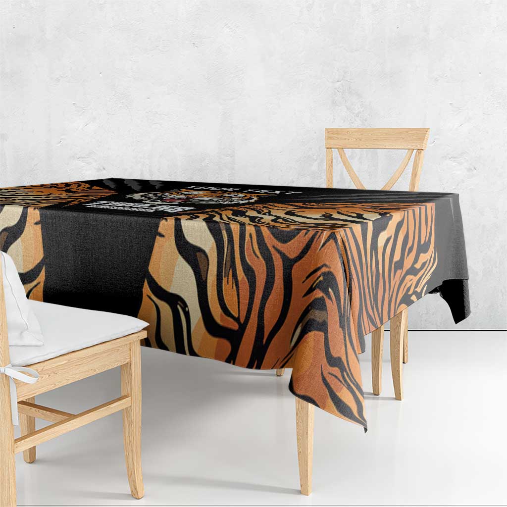 Brisbane Rugby Custom Tablecloth Go Tigers Skin Pattern - Aussie Hoodie
