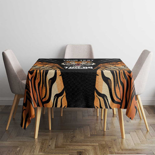 Brisbane Rugby Custom Tablecloth Go Tigers Skin Pattern - Aussie Hoodie