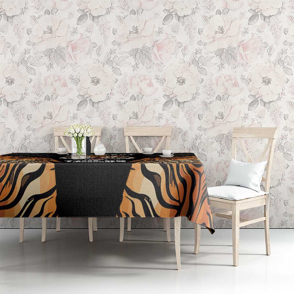 Brisbane Rugby Custom Tablecloth Go Tigers Skin Pattern - Aussie Hoodie