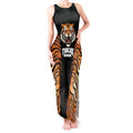 Brisbane Rugby Custom Tank Maxi Dress Go Tigers Skin Pattern - Aussie Hoodie
