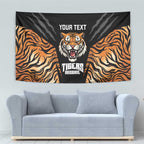 Brisbane Rugby Custom Tapestry Go Tigers Skin Pattern - Aussie Hoodie