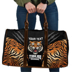 Brisbane Rugby Custom Travel Bag Go Tigers Skin Pattern - Aussie Hoodie