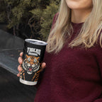 Brisbane Rugby Custom Tumbler Cup Go Tigers Skin Pattern - Aussie Hoodie