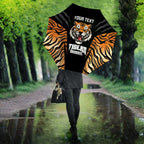 Brisbane Rugby Custom Umbrella Go Tigers Skin Pattern - Aussie Hoodie