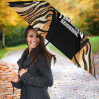 Brisbane Rugby Custom Umbrella Go Tigers Skin Pattern - Aussie Hoodie
