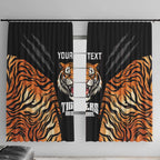 Brisbane Rugby Custom Window Curtain Go Tigers Skin Pattern - Aussie Hoodie