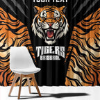 Brisbane Rugby Custom Window Curtain Go Tigers Skin Pattern - Aussie Hoodie