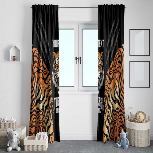 Brisbane Rugby Custom Window Curtain Go Tigers Skin Pattern - Aussie Hoodie