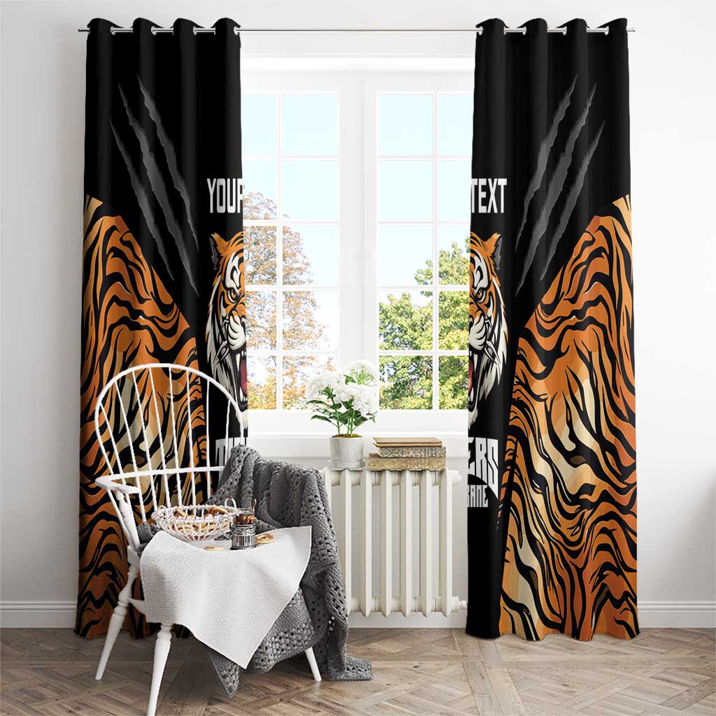 Brisbane Rugby Custom Window Curtain Go Tigers Skin Pattern - Aussie Hoodie