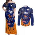 personalised-australia-barbecue-couples-matching-off-shoulder-maxi-dress-and-long-sleeve-button-shirts-aussie-lovers-bbq-indigenous-version