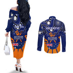personalised-australia-barbecue-couples-matching-off-the-shoulder-long-sleeve-dress-and-long-sleeve-button-shirts-aussie-lovers-bbq-indigenous-version