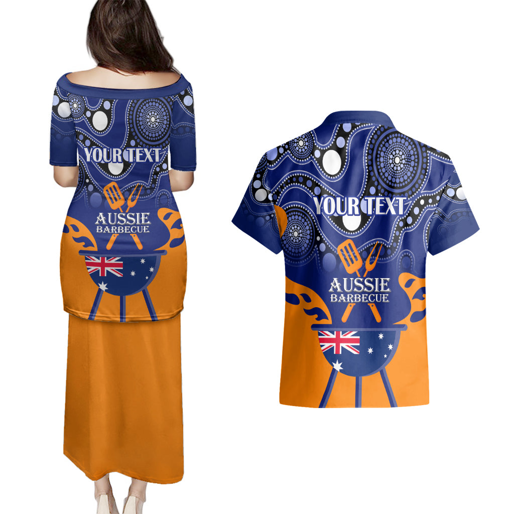 personalised-australia-barbecue-couples-matching-puletasi-dress-and-hawaiian-shirt-aussie-lovers-bbq-indigenous-version