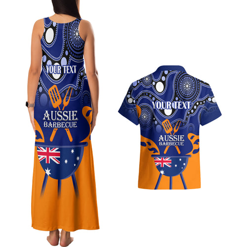 personalised-australia-barbecue-couples-matching-tank-maxi-dress-and-hawaiian-shirt-aussie-lovers-bbq-indigenous-version