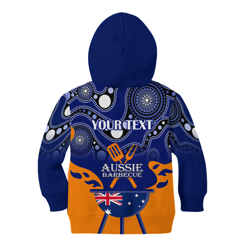 personalised-australia-barbecue-kid-hoodie-aussie-lovers-bbq-indigenous-version