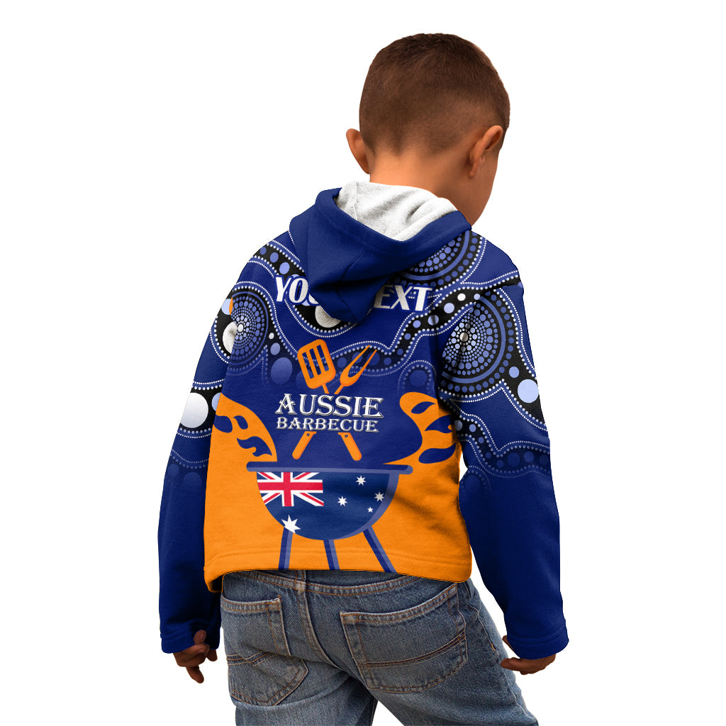 personalised-australia-barbecue-kid-hoodie-aussie-lovers-bbq-indigenous-version