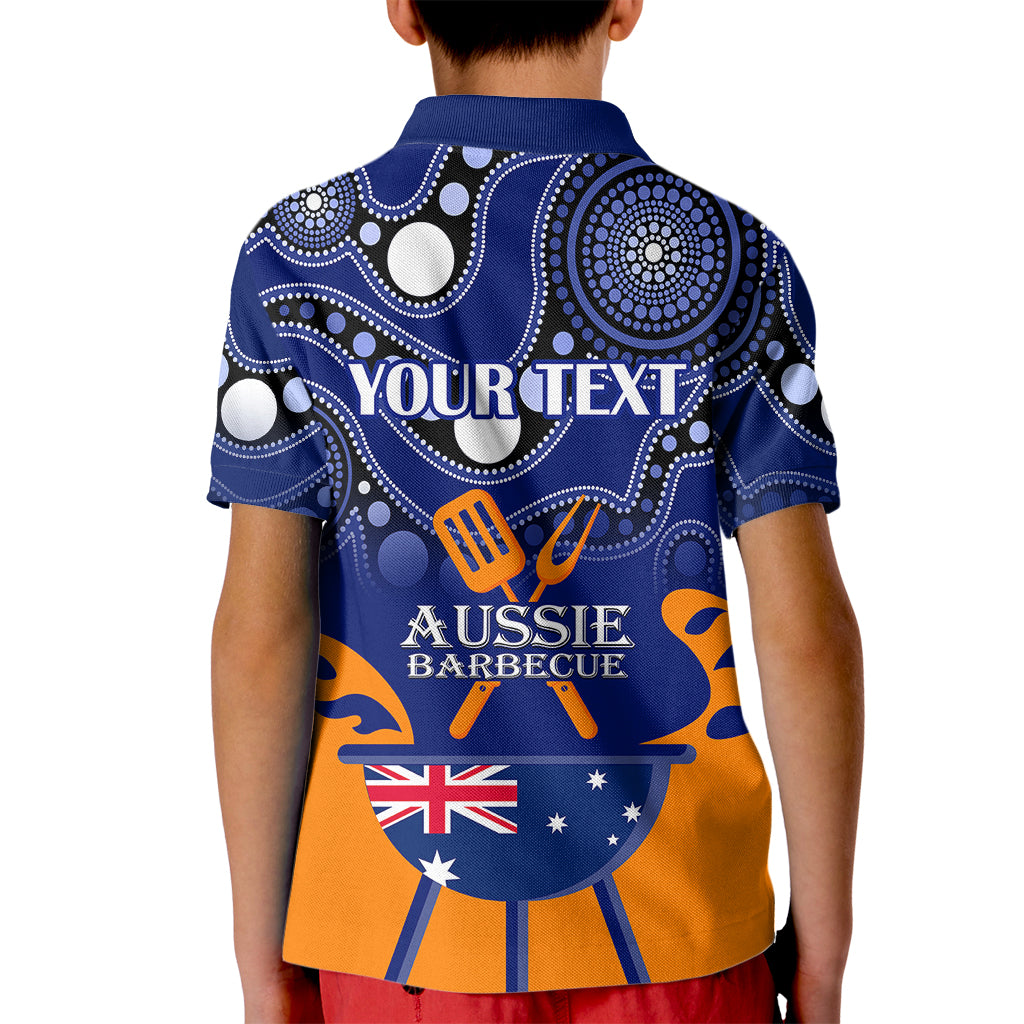 personalised-australia-barbecue-kid-polo-shirt-aussie-lovers-bbq-indigenous-version