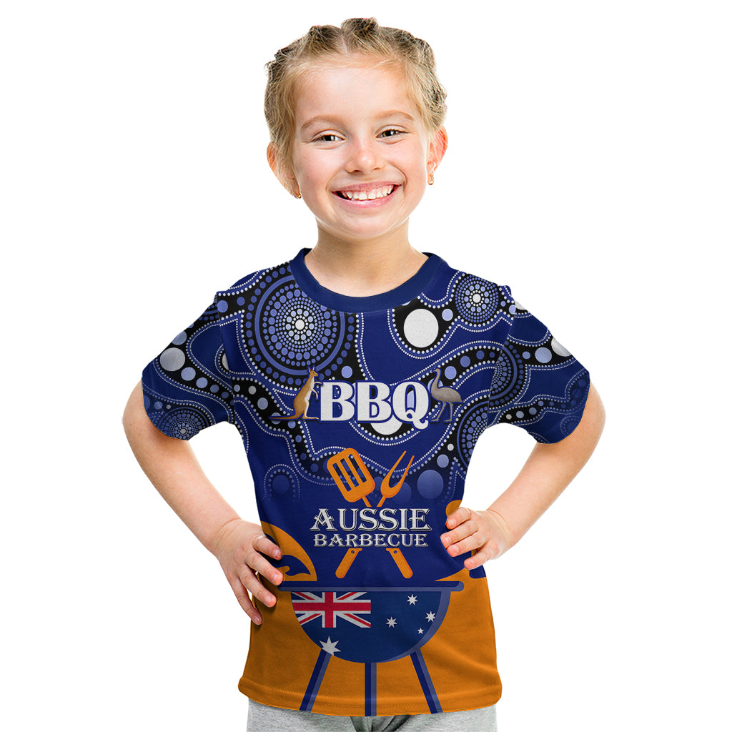 personalised-australia-barbecue-kid-t-shirt-aussie-lovers-bbq-indigenous-version