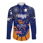 personalised-australia-barbecue-long-sleeve-button-shirt-aussie-lovers-bbq-indigenous-version