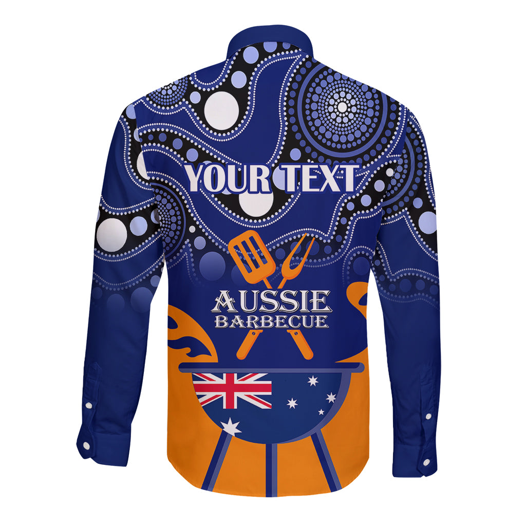 personalised-australia-barbecue-long-sleeve-button-shirt-aussie-lovers-bbq-indigenous-version