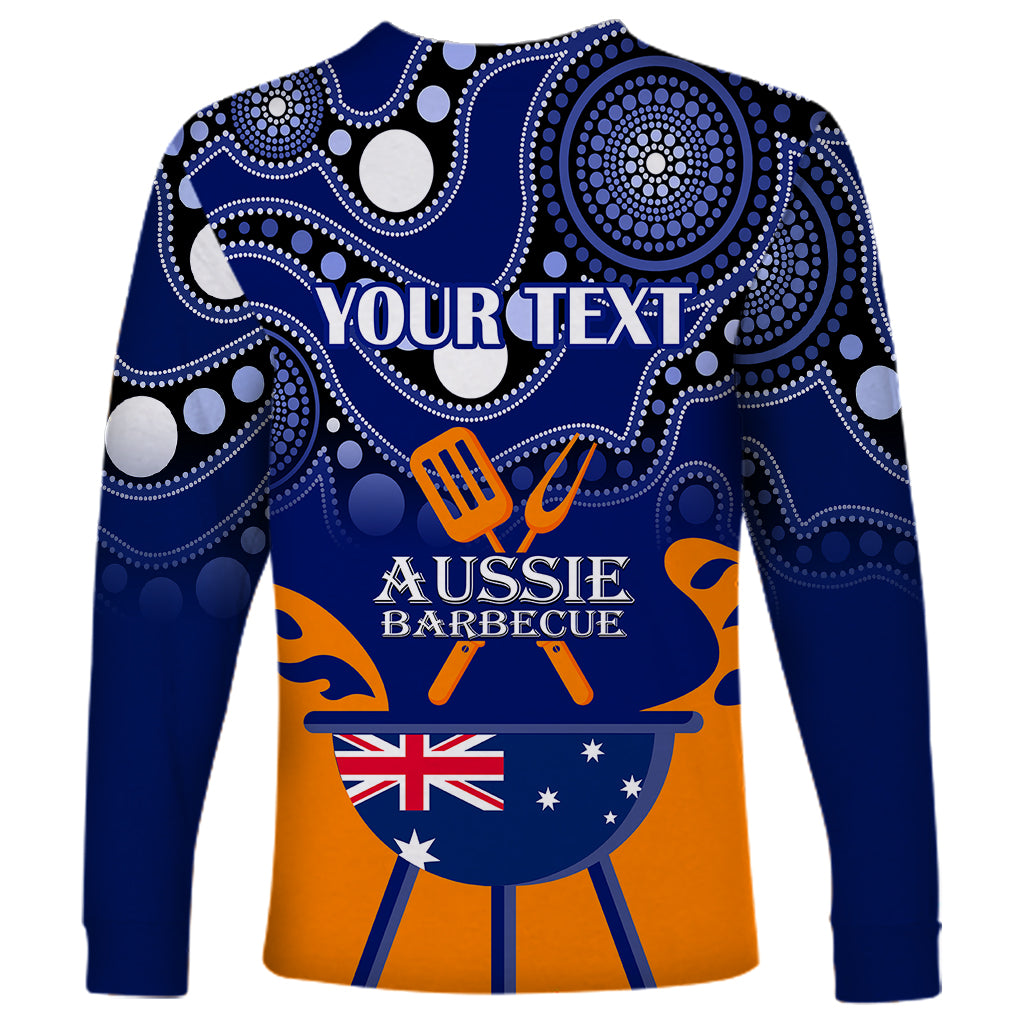 personalised-australia-barbecue-long-sleeve-shirt-aussie-lovers-bbq-indigenous-version